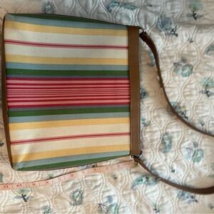 Fossil Multicolor Striped Shoulder Bag